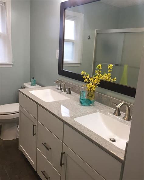 Hall Bathroom Remodel Using Onyx Countertops Theres A Lot Of Question