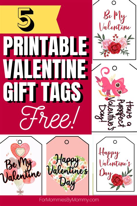 Free Printable Valentine Gift Tags That Are Fun And Pretty Artofit