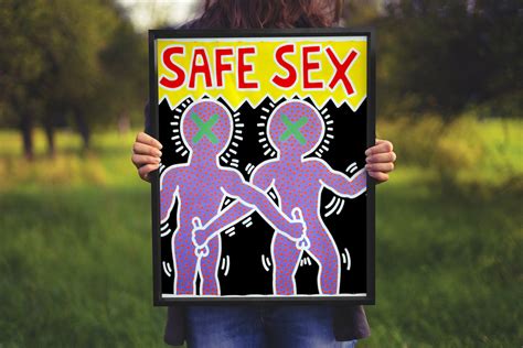 Safe Sex By Keith Haring Graffiti Subculture Exhibition Etsy