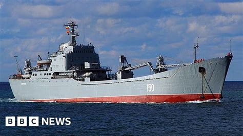 Russia Salvages Landing Ship Hit By Ukraine Missile Fire