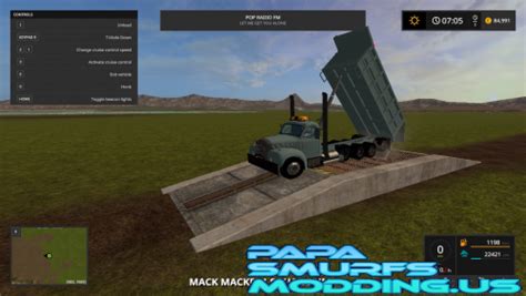 Fs17mack B61 Dump Truck By Piercecustoms Trucks Papa Smurf Modding