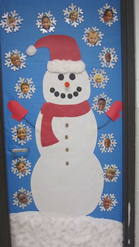 A Very Cute Frosty The Snowman Classroom Door Display That Includes