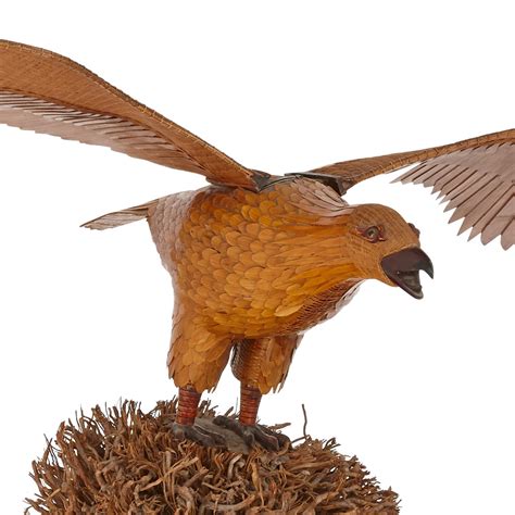 Chinese Antique Bamboo Model Of An Eagle Mayfair Gallery