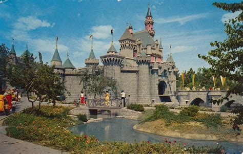 Vintage Disneyland Postcards Fantasyland Atomic Redhead Disneyland