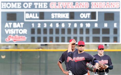 Cleveland Indians Spring Training Morning Lineup Tribe Set For