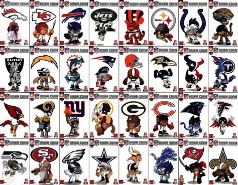 Complete Set Of 32 Nfl Team Covers Of Action Lab Nfl Rush Zone 1