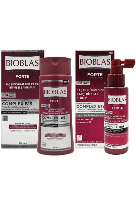 Bioblas Forte Saç Dökülmesine Karşı Bitkisel Serum 100 Ml & Şampuan 360