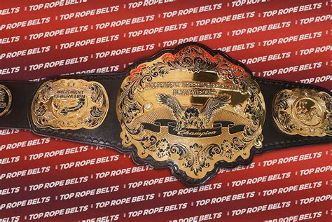Independent Wrestling Federation Championship Belt Top Rope Belts