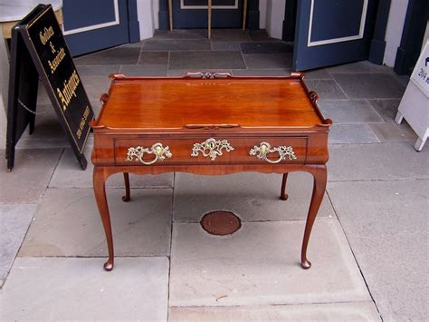 Queen Anne Mahogany Tea Table With Gallery Circa 1750 For Sale At