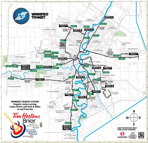 Winnipeg Transit System Map - winnipeg • mappery