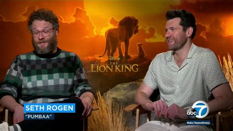 Seth Rogen Billy Eichner Add Comic Relief To The Lion King Abc7