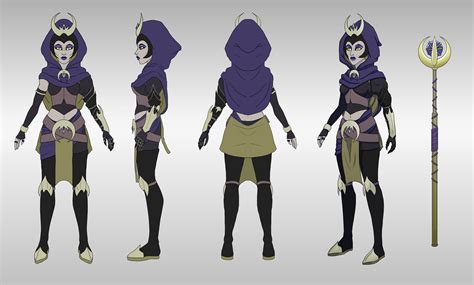 Artstation Moon Witch Character Design Turnaround