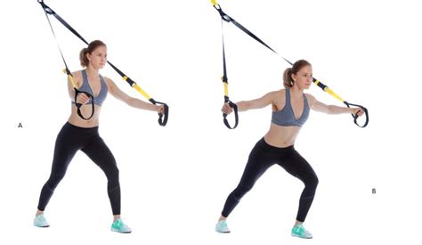 Chest Fly Offset Stance Trx Exercise Trx Full Body Workout Oblique