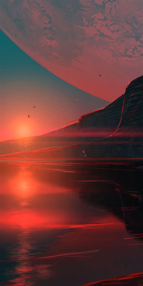 1080x2160 Another Planet Sunset One Plus 5thonor 7xhonor View 10lg
