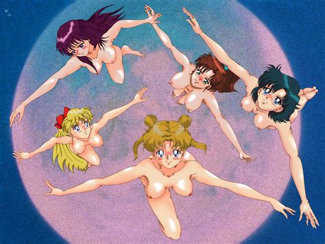 Rule 34 5girls Ami Mizuno Bishoujo Senshi Sailor Moon Blush Breasts Color Female Female Only