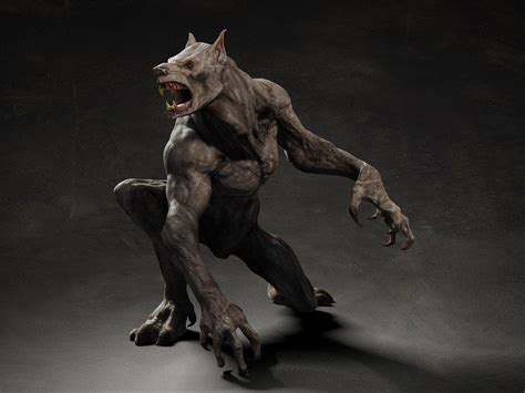 Maya Rigging Skin Werewolf Creature Design Werewolf Art