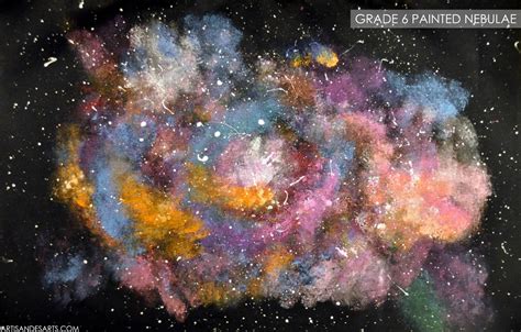 Artisan Des Arts Outer Space Nebula Galaxy Paintings Grade 6