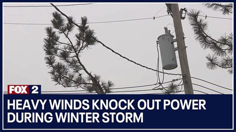 Heavy Winds Knock Out Power During Winter Storm Youtube