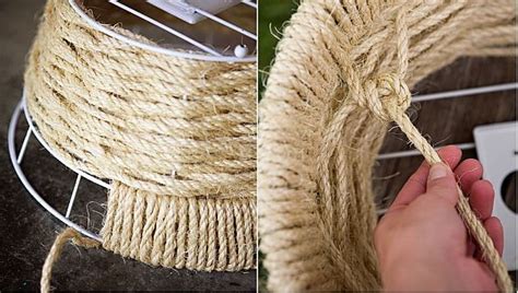 Diy Woven Rope Pendant Lamp For A Country Look Rope Pendant Lamps