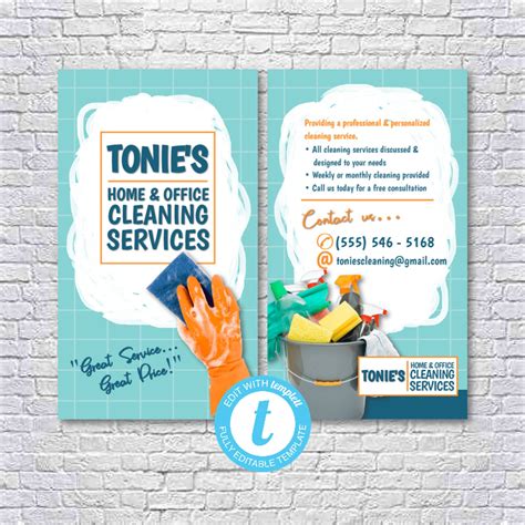 For small and medium enterprises, a business card is also a useful tool for your brand to be seen. Pin on Cleaning Services