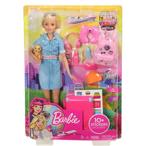 Barbie Travel Doll Play Set Fashion And Adventure Dolls With Playsets