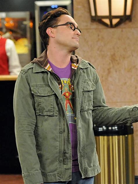 Tv Series The Big Bang Theory Leonard Hofstadter Green Jacket Just