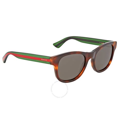 Gucci Dark Havana Square Sunglasses Gg0003s 003 52 889652047195
