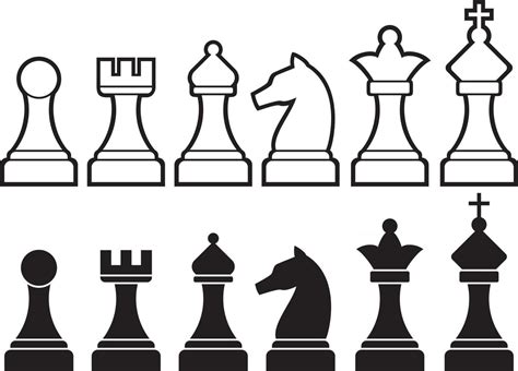 Chess Pieces Icons 3190086 Vector Art At Vecteezy