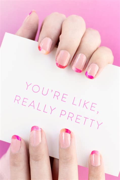 The best thing about this french manicure kit is the lookbook inside. DIY Valentine's Day French Manicure - Studio DIY