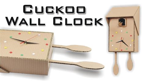 How To Make Cuckoo Clock Using Cardboard Kids Room Art Craft Kids