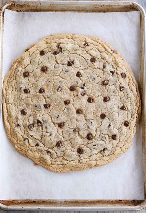 Giant Chocolate Chip Cookie Perfect For A Bake Sale Mels Kitchen Cafe