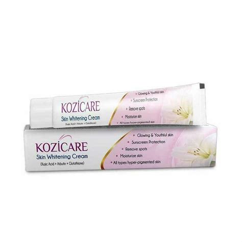 15g Kozicare Skin Lightening Cream With Kojic Acid Glutathione Arbutin
