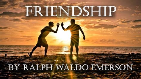 Friendship By Ralph Waldo Emerson Audio Book Youtube