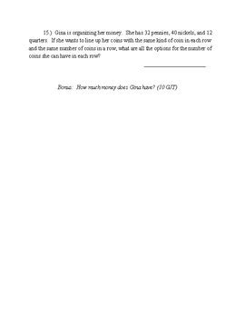 Prime numbers are subset of natural numbers. Factors and Multiples Test by Ashley Davis | Teachers Pay ...