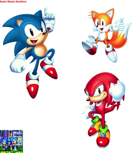 Sonic Mania Personajes Renders By Facundogomez On Deviantart