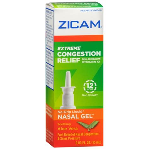 Zicam Extreme Congestion Relief No Drip Liquid Nasal Gel 05 Oz Medcare Wholesale Company