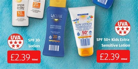 Thank god i was only in the sun for an hour or i might've ended up in hospital. Lacura Suncream Range - ALDI UK