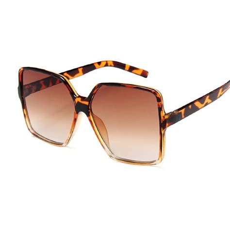 black square oversized sunglasses women big frame colorful sun glasses female mirror oculos