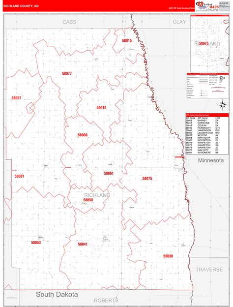 Richland County Zip Code Map
