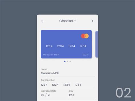Credit Card Checkout Daily Ui 2 Uplabs