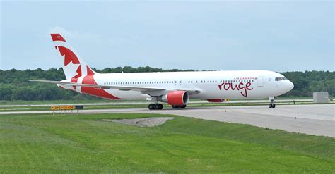 Air Canada Rouges First Newly Painted Boeing 767 300 Er Aircraft
