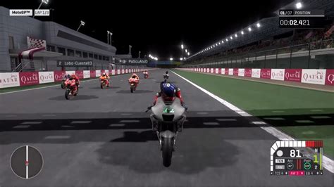 Motogp 19 Multiplayer Gameplay Qatar Gp Hunting For Podium Motogp 19