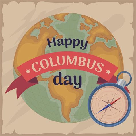 Happy Columbus Day 10793417 Vector Art At Vecteezy