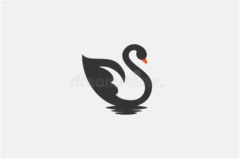 Black Swan And Letter S Logo Stock Vector Illustration Of Properties