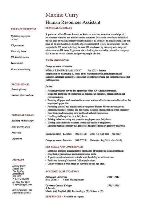 Get a leg up on the competition with our administrative assistant resume sample. Human Resources Assistant resume, HR, example, sample ...