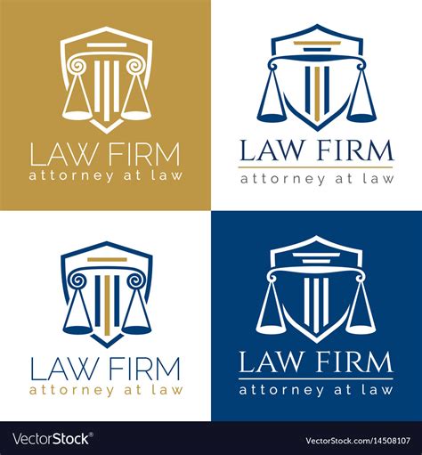 Consults available live in office, by phone, or by zoom. Law firm logo column Royalty Free Vector Image
