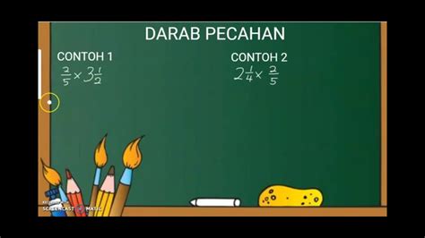 Pendaraban dan pembahagian pecahan bagi proses mendarab dan membahagi pecahan, penyebuttidakperlu disamakan. MATEMATIK TAHUN 6 | DARAB PECAHAN | PECAHAN WAJAR DARAB ...