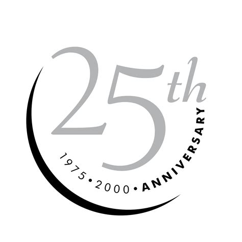 25th Anniversary 25th Anniversary Symbol Stock Illustration