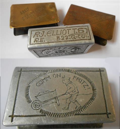 Trench Art Matchbox Covers Charing Cross Collectors Market