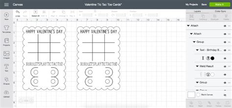 Download Tic Tac Toe Valentine's Day Cards - Happy-Go-Lucky